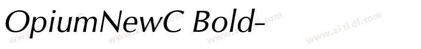 OpiumNewC Bold字体转换